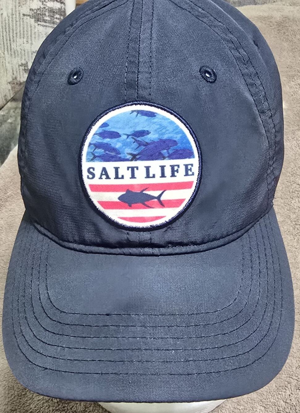 Salt Life Live Salty Blue Lightweight youth Cap Hat Adjustable